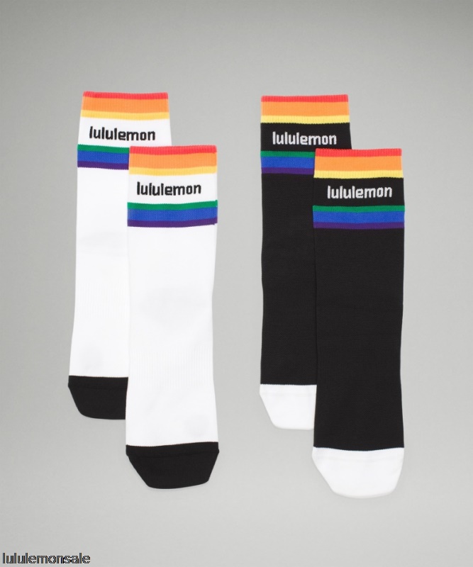 Lululemon Damen DELULU441 | Tale To Tell Quarter Sock 2 Pack Rainbow